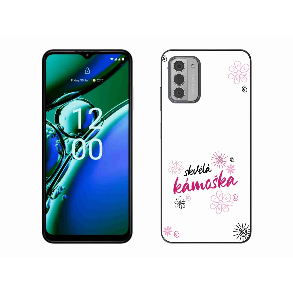 Gelový kryt mmCase na Nokia G42 - skvělá kámoška bílé pozadí