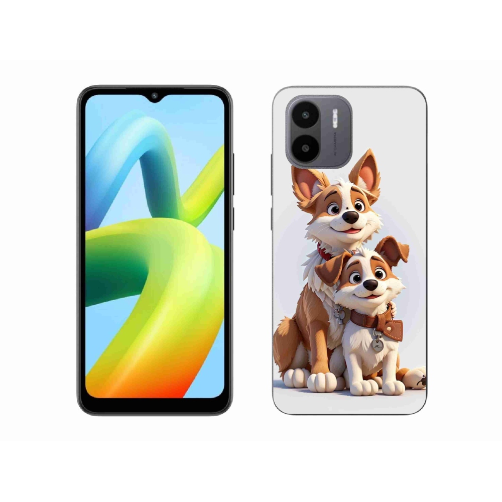 Gelový kryt mmCase na Xiaomi Redmi A1/Redmi A2 - kreslení psi