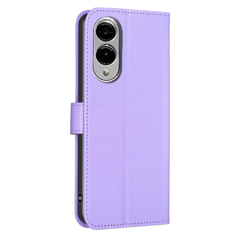 Clover knížkové pouzdro na Samsung Galaxy S25 Edge - fialové