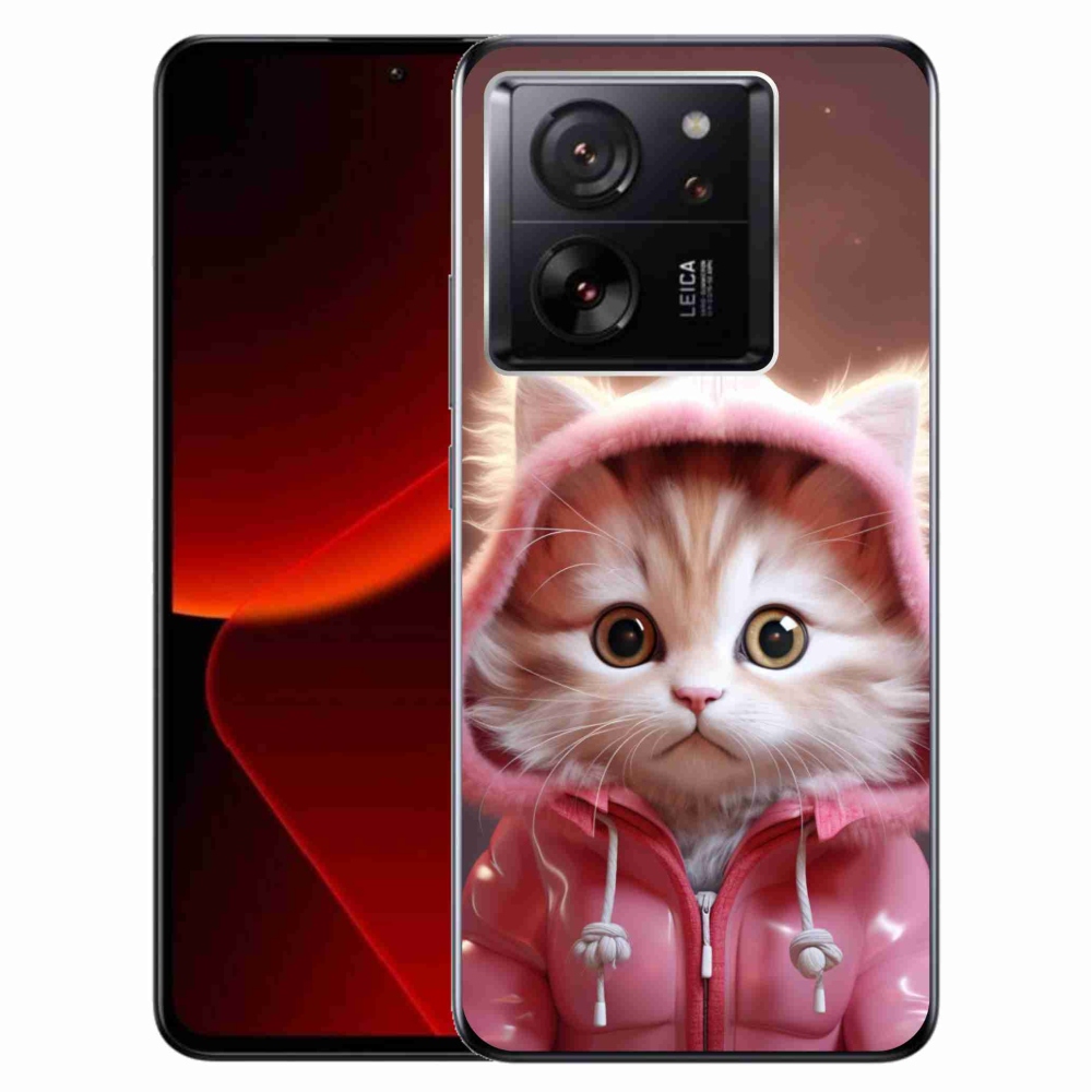 Gelový kryt mmCase na Xiaomi 13T/13T Pro - roztomilé kotě 3