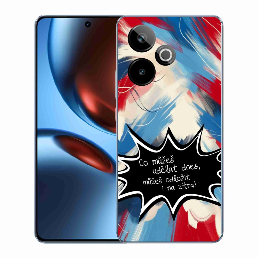 Gelový kryt mmCase na Realme GT 7 5G/GT 7T 5G - vtipný text 9 černé pozadí
