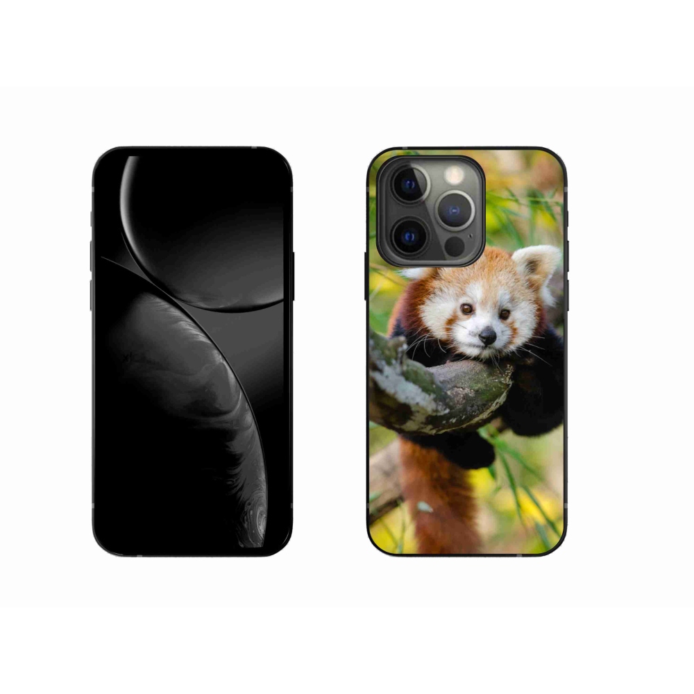 Gelový kryt mmCase na iPhone 13 Pro 6.1 - panda červená