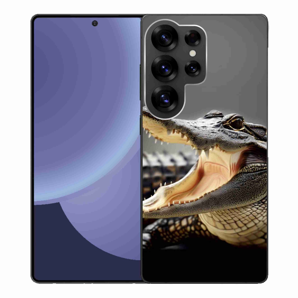 Gelový kryt mmCase na Samsung Galaxy S25 Ultra - krokodýl