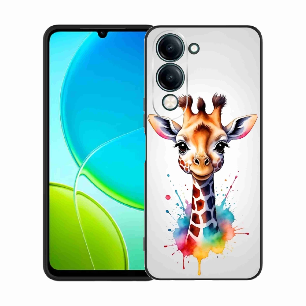 Gelový kryt mmCase na Vivo Y29s 5G - žirafa 1
