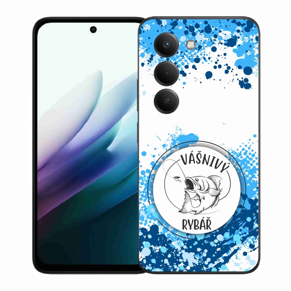 Gelový kryt mmCase na Xiaomi Redmi 15 4G/5G (171mm) - vášnivý rybář bílé pozadí