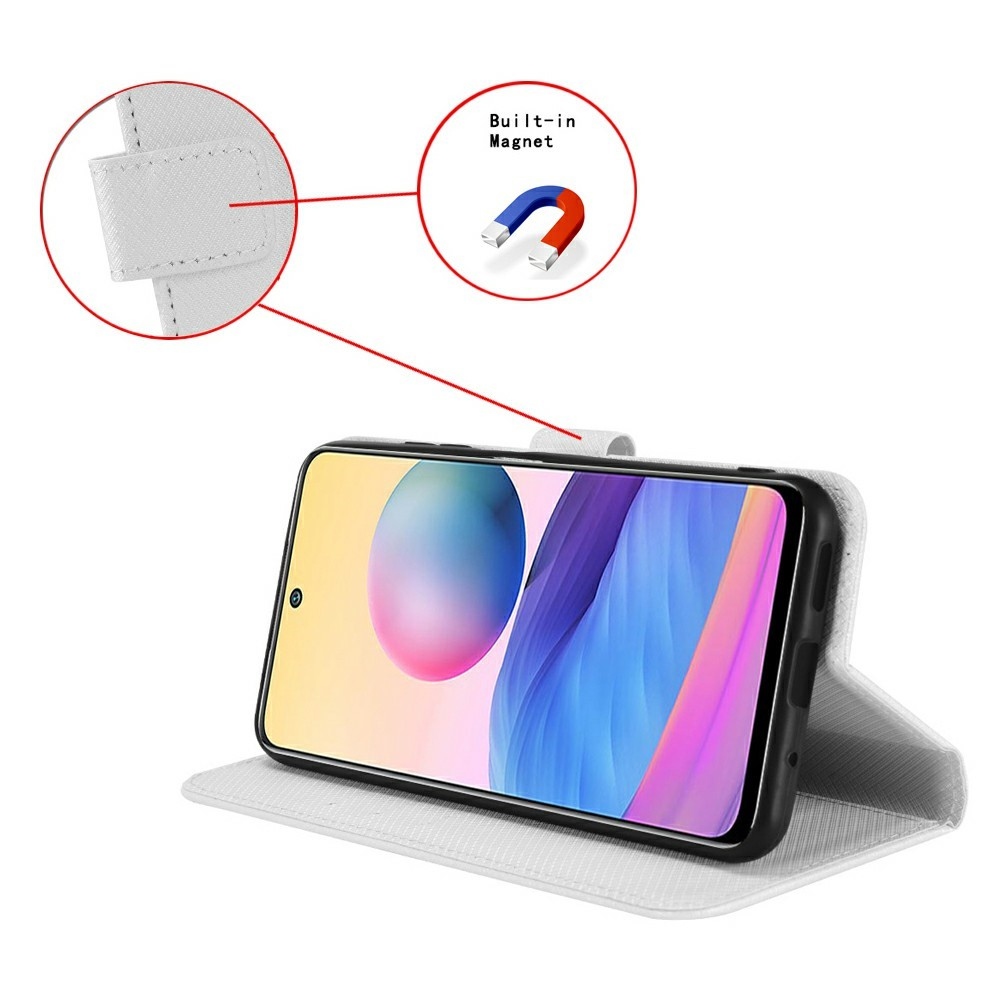 Diamond knížkové pouzdro na Realme Note 70T - bílé