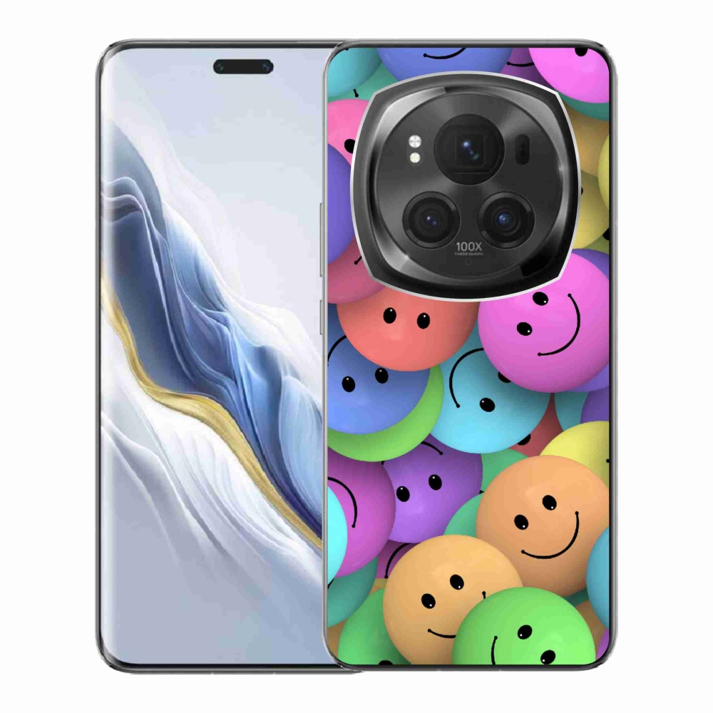 Gelový kryt mmCase na Honor Magic 6 Pro 5G - barevní smajlíci
