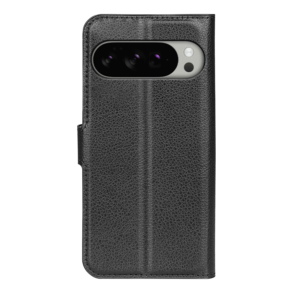 Litchi knížkové pouzdro na Google Pixel 10 Pro XL - černé