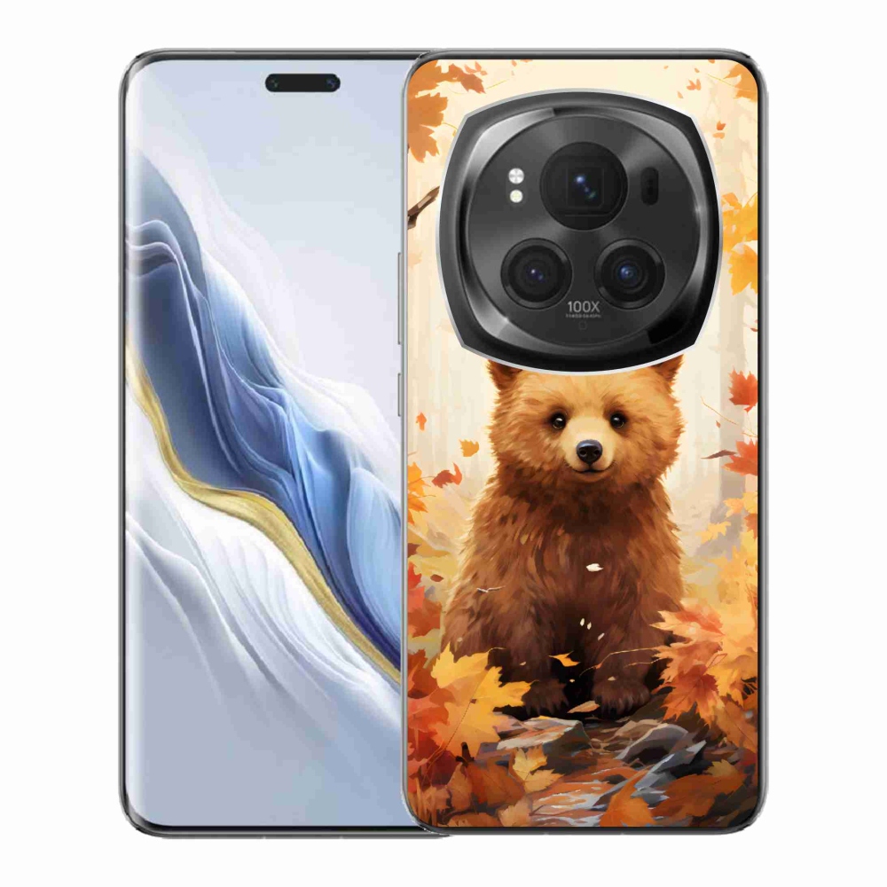 Gelový kryt mmCase na Honor Magic 6 Pro 5G - medvěd v lese
