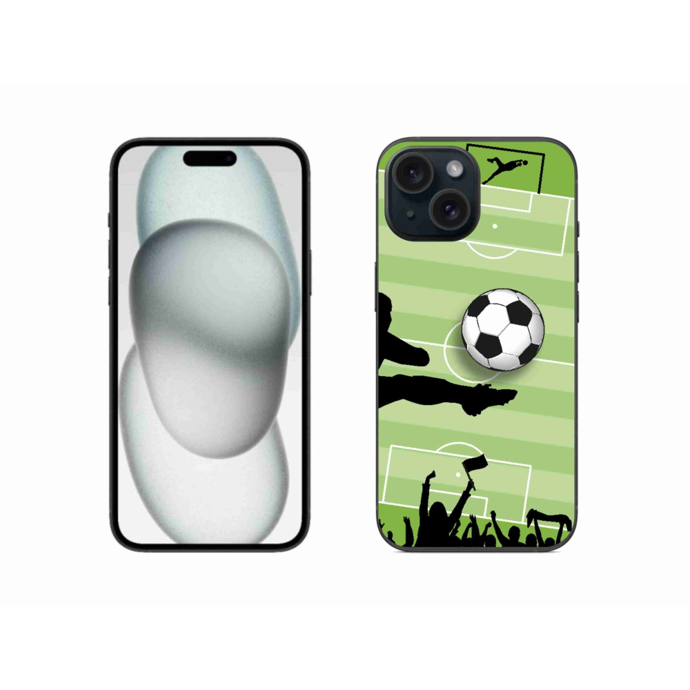 Gelový kryt mmCase na iPhone 15 - fotbal 3