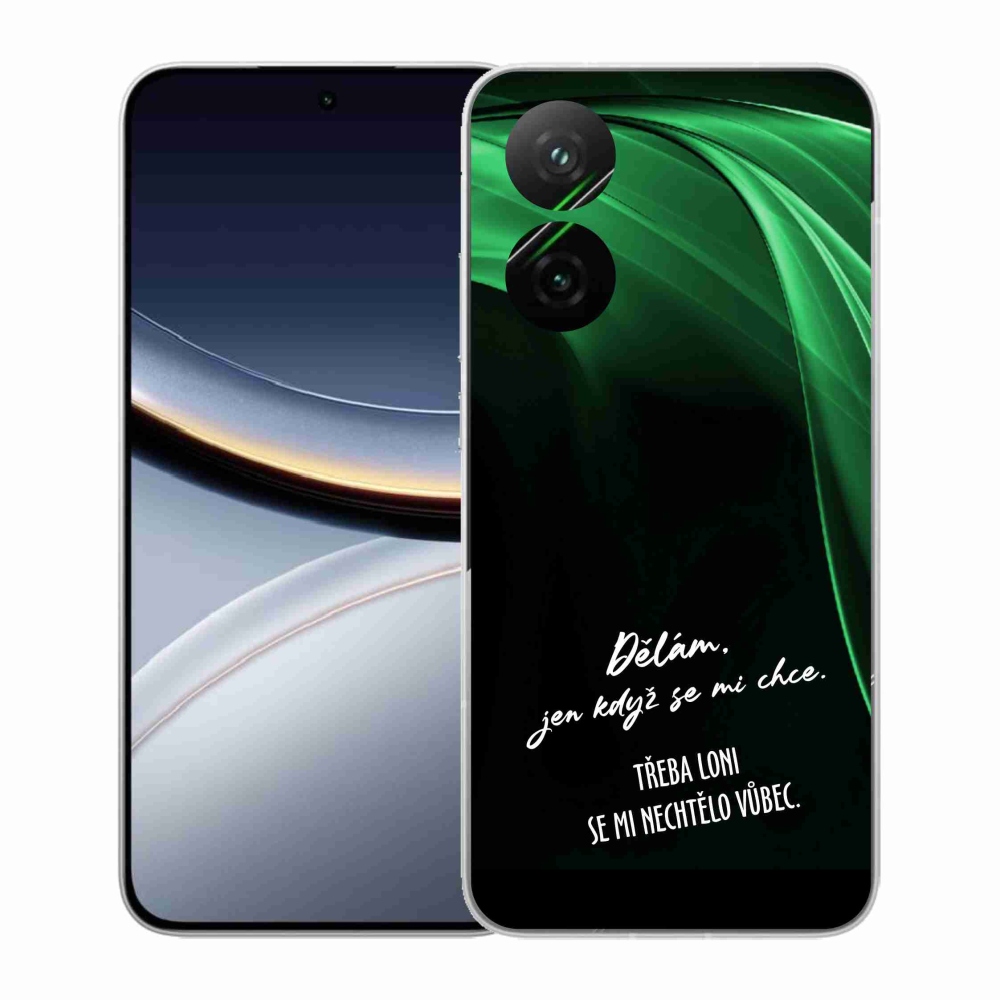 Gelový kryt mmCase na Xiaomi Poco F7 5G - vtipný text 12 černé pozadí