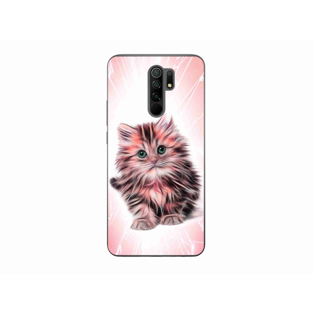 Gelový kryt mmCase na mobil Xiaomi Redmi 9 - roztomilé kotě