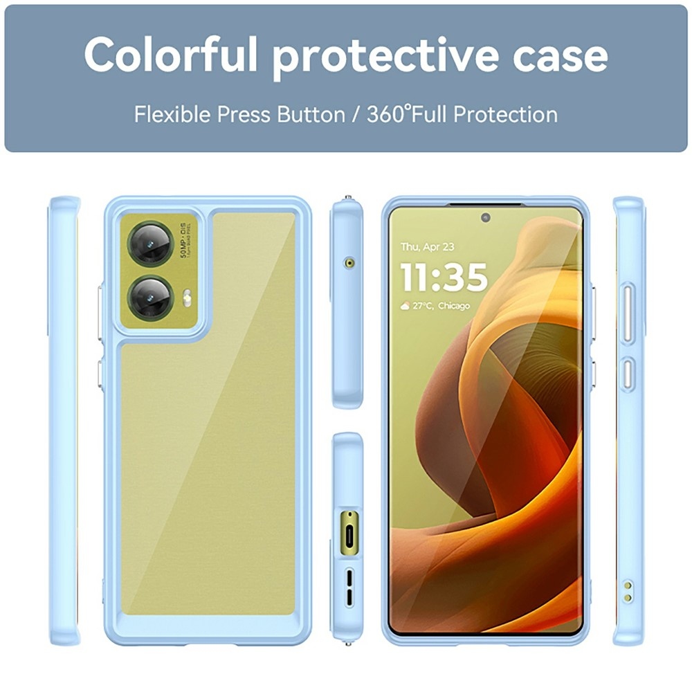 Gelový obal s pevnými zády na Motorola Moto G85 5G - modrý