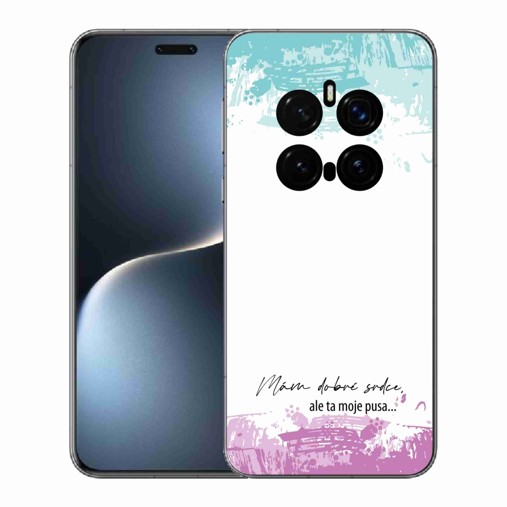 Gelový kryt mmCase na Honor Magic 7 Pro 5G - vtipný text 3 bílé pozadí