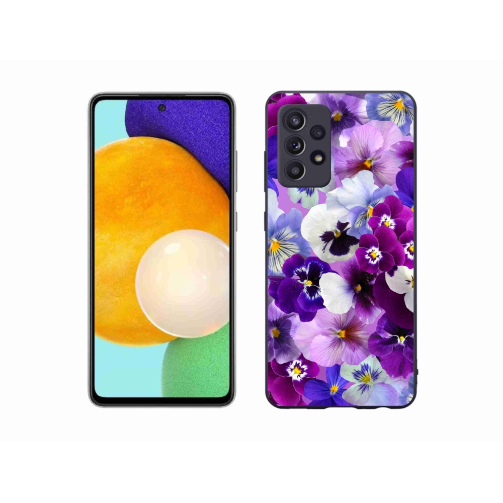 Gelový kryt mmCase na Samsung Galaxy A52s 5G - květiny 9