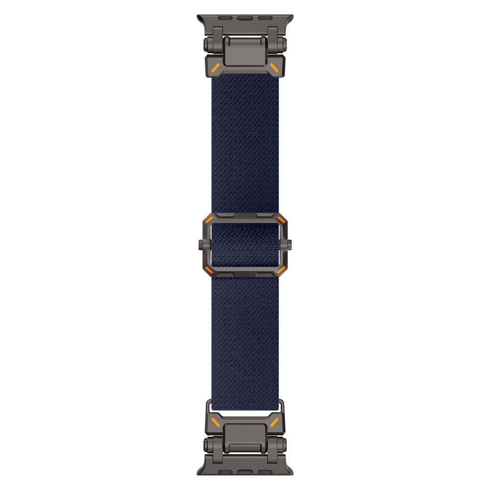 Metal nylonový řemínek na Apple Watch Ultra/Ultra 2 49mm/SE/SE 2022/2023 44mm/10 46mm/9/8/7 45mm/6/5/4 44mm/3/2/1 42 mm - modrý