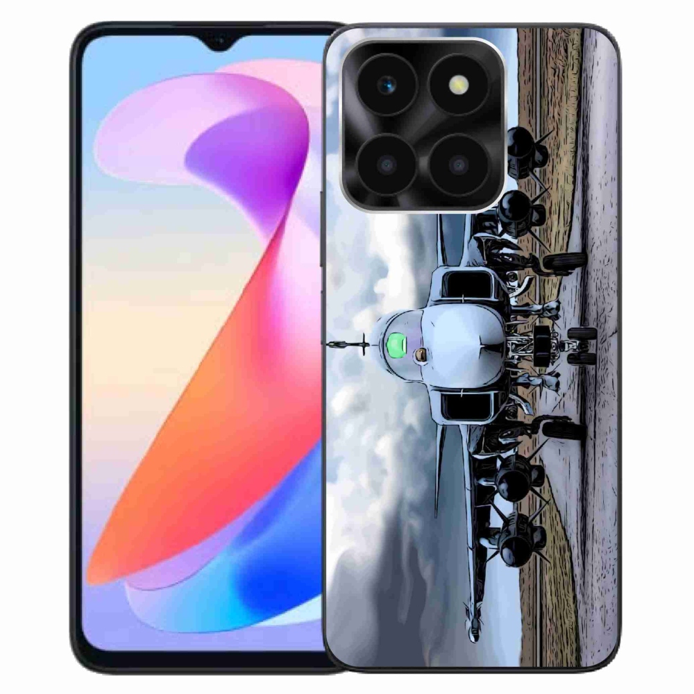Gelový kryt mmCase na Honor X6a - vojenské letadlo
