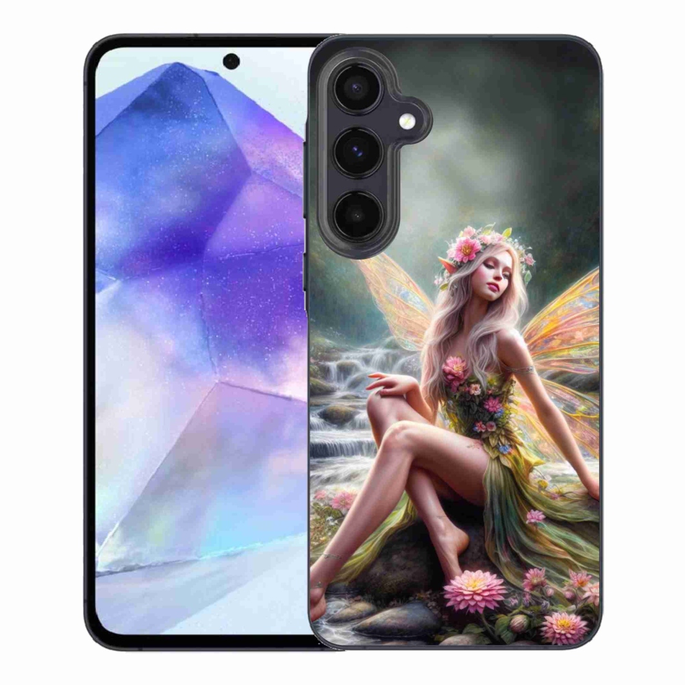 Gelový kryt mmCase na Samsung Galaxy A55 5G - motýlí žena 1