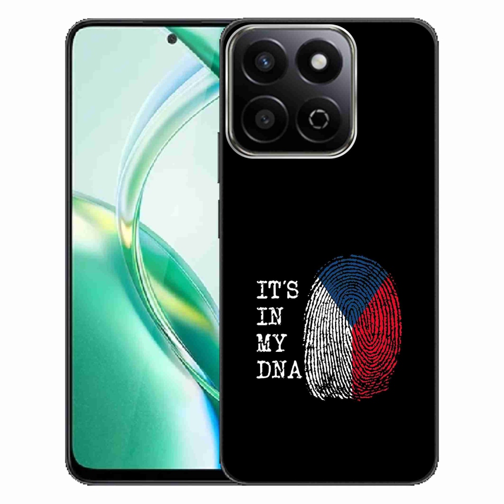 Gelový kryt mmCase na Honor 200 Smart 5G - vlajka otisk prstu černé pozadí