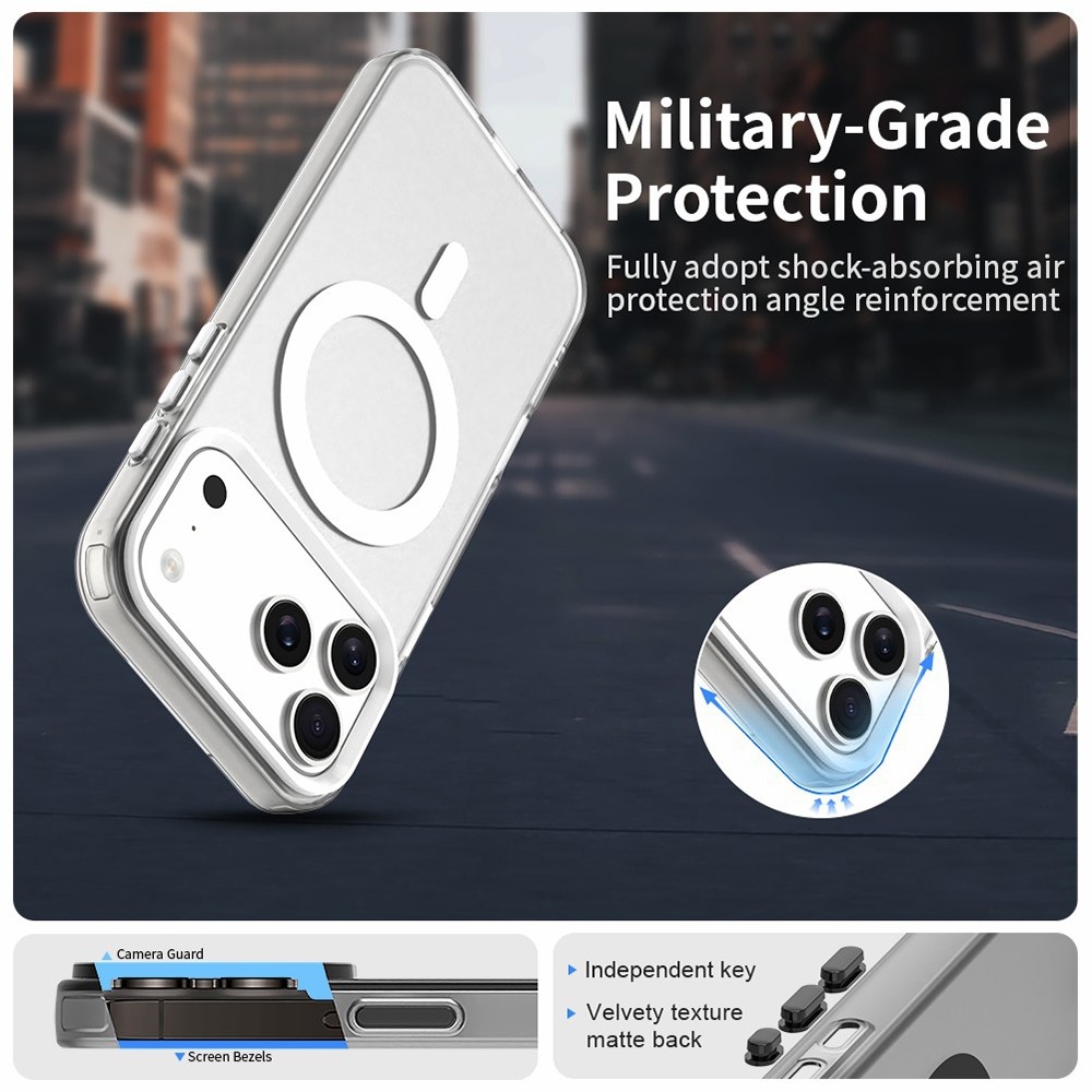 Candy gelový obal s MagSafe na iPhone 17 Pro - bílý