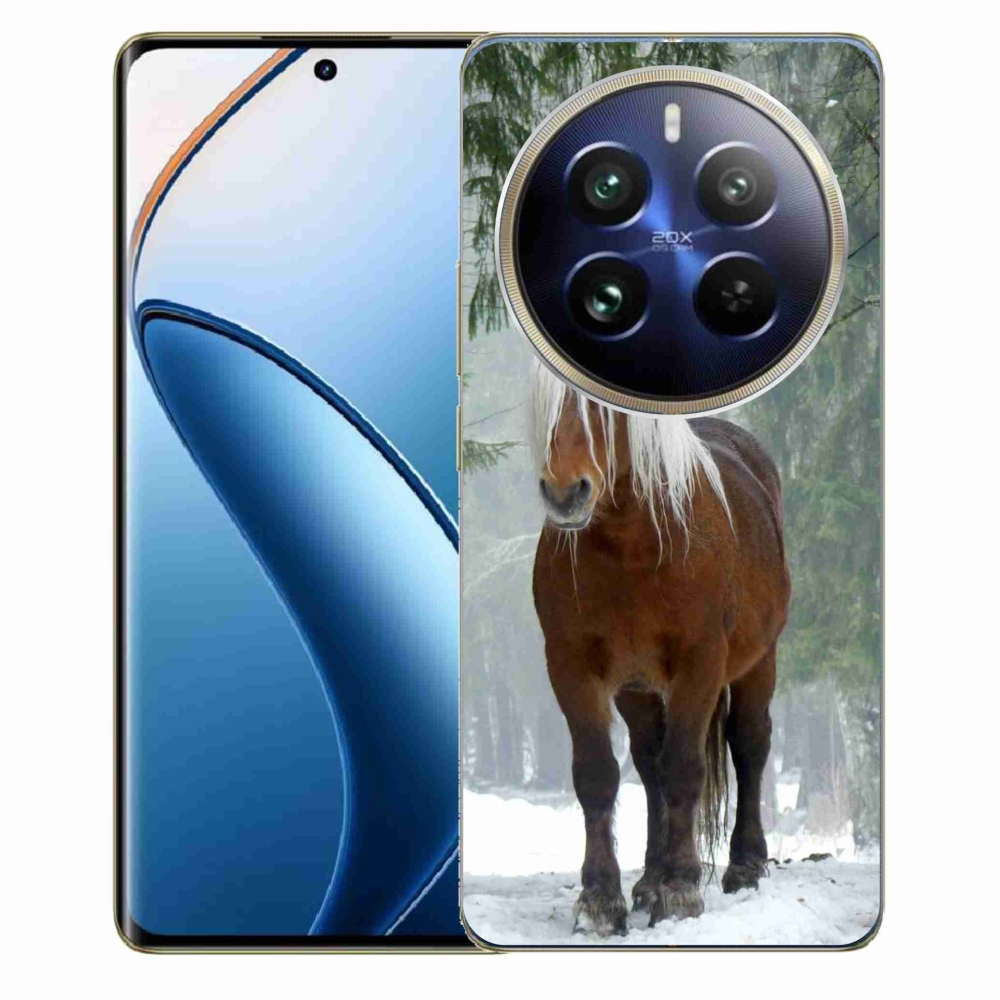 Gelový obal mmCase na Realme 12 Pro 5G/12 Pro+ 5G - kůň v lese