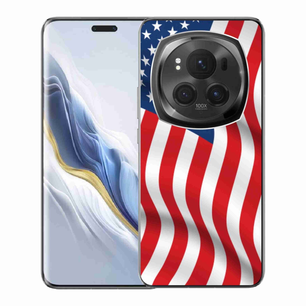 Gelový kryt mmCase na Honor Magic 6 Pro 5G - USA vlajka