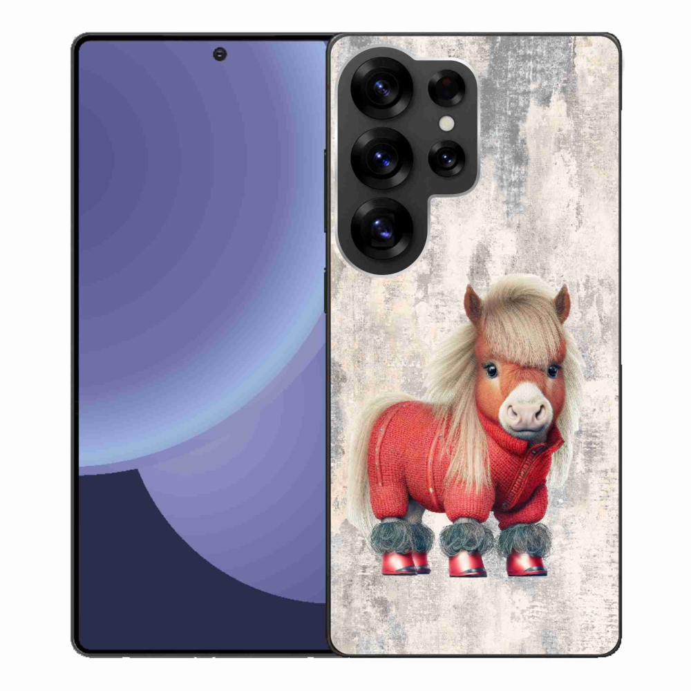 Gelový kryt mmCase na Samsung Galaxy S25 Ultra - poník ve svetru