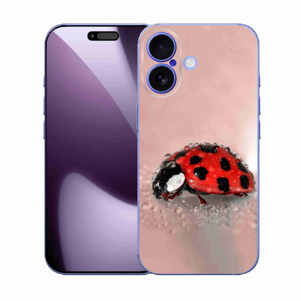 Gelový kryt mmCase na iPhone 17 - beruška