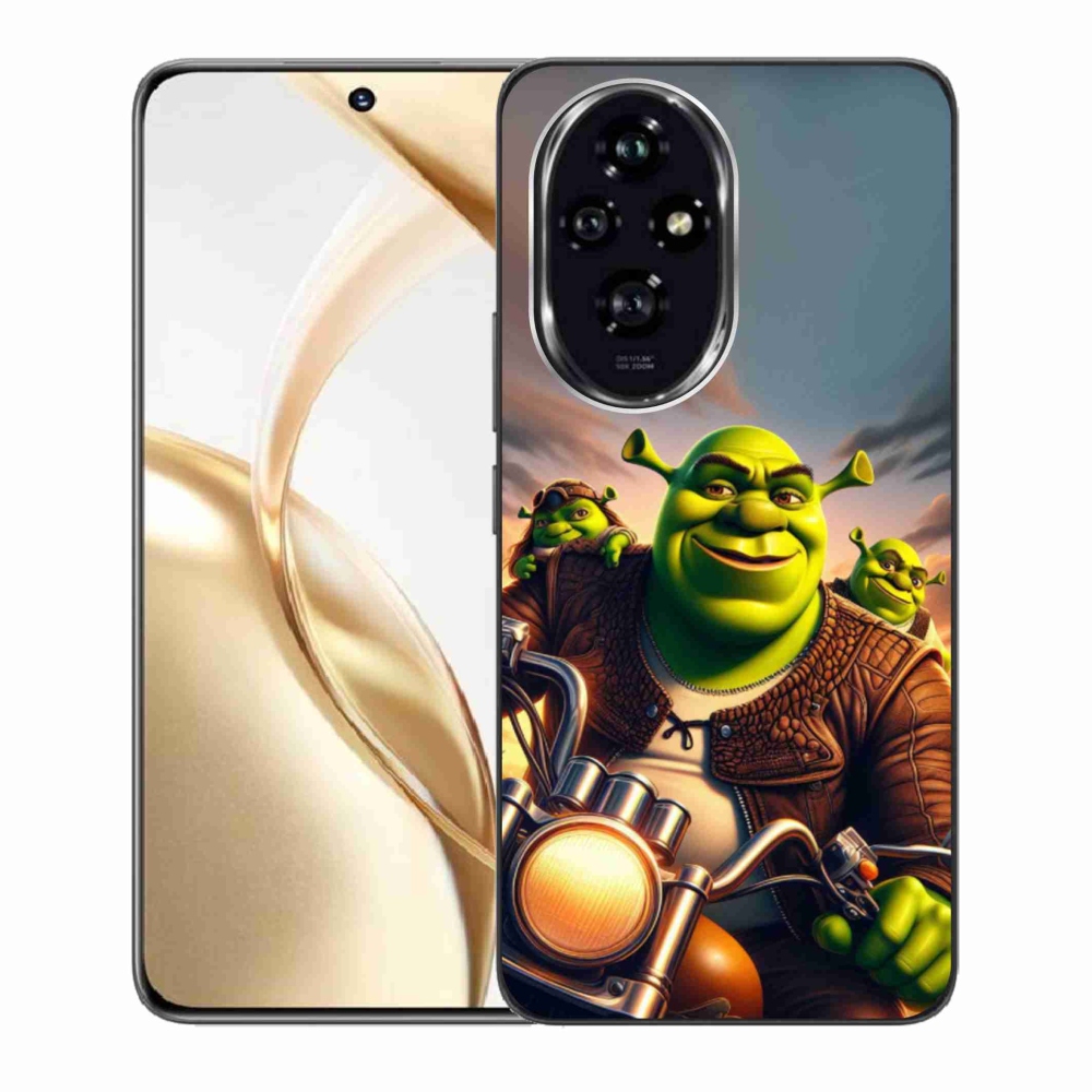 Gelový kryt mmCase na Honor 200 5G - shrek na motorce