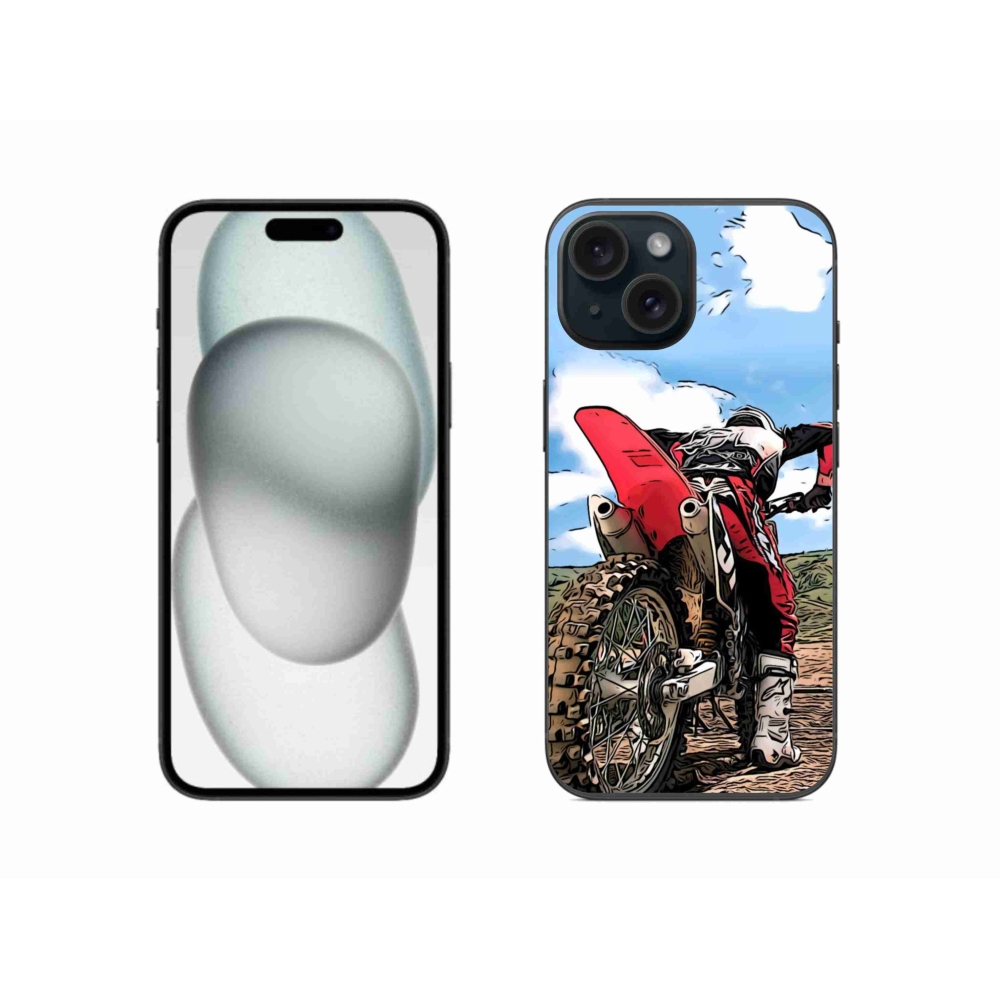 Gelový kryt mmCase na iPhone 15 - moto