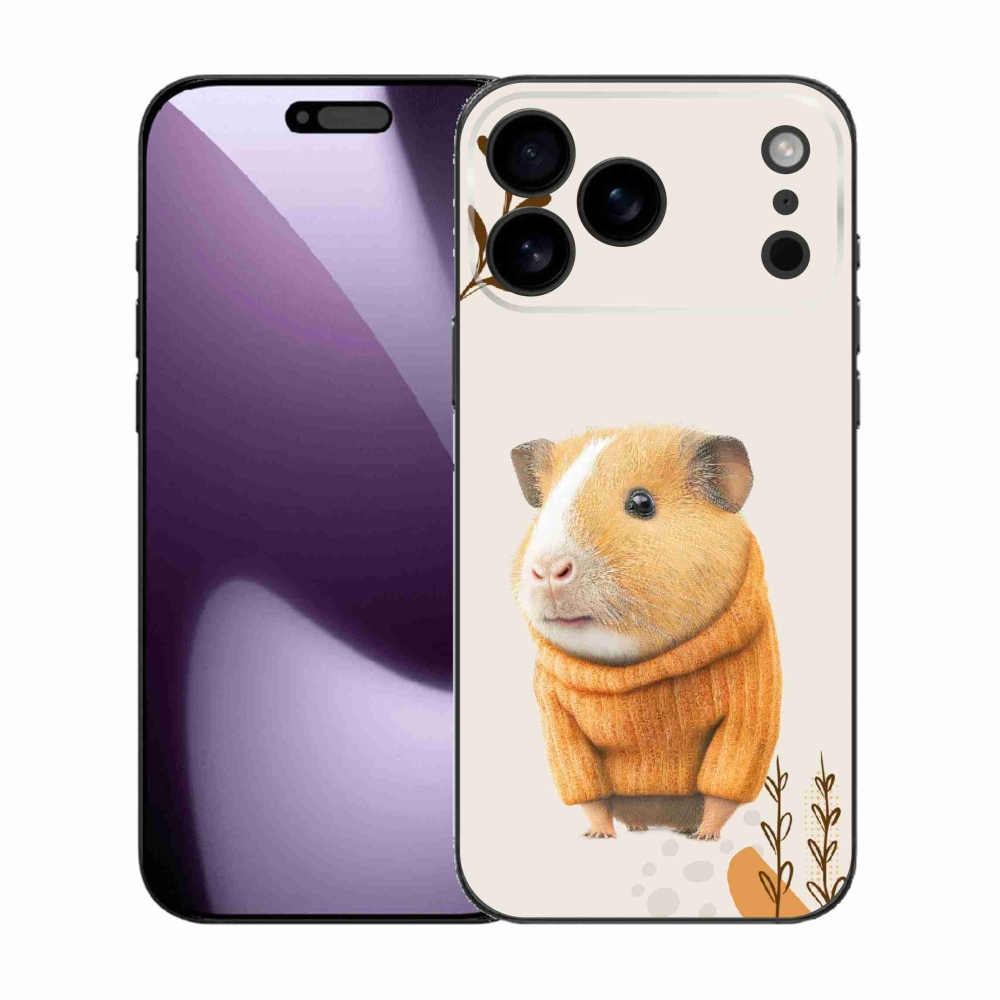 Gelový kryt mmCase na iPhone 17 Pro Max - morče ve svetru