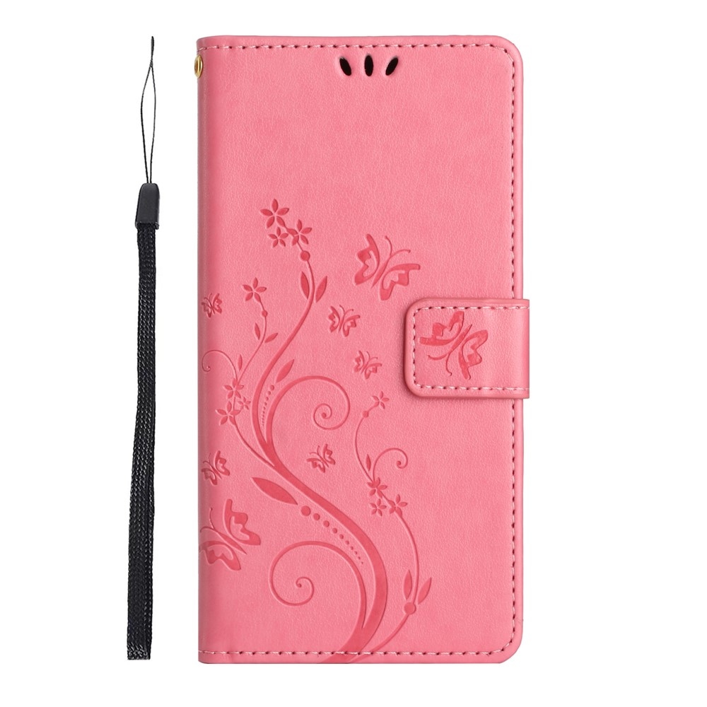 Flowers knížkové pouzdro na Motorola Moto G85 5G - růžové