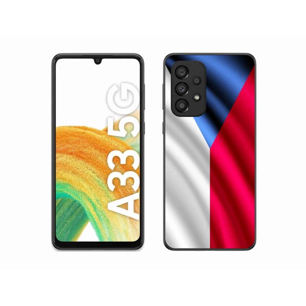 Gelový kryt mmCase na mobil Samsung Galaxy A33 5G - česká vlajka