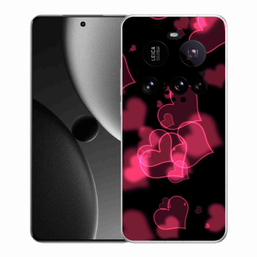 Gelový kryt mmCase na Xiaomi 15 Ultra - červená srdíčka
