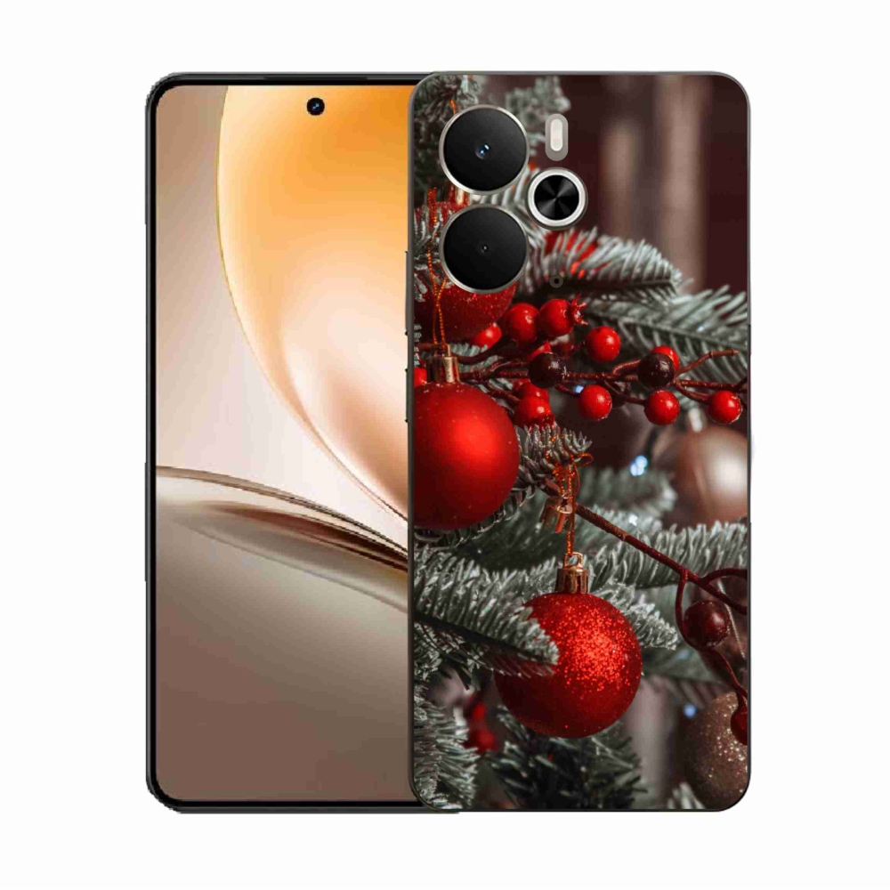 Gelový kryt mmCase na Realme 14 5G - vánoční ozdoby 2