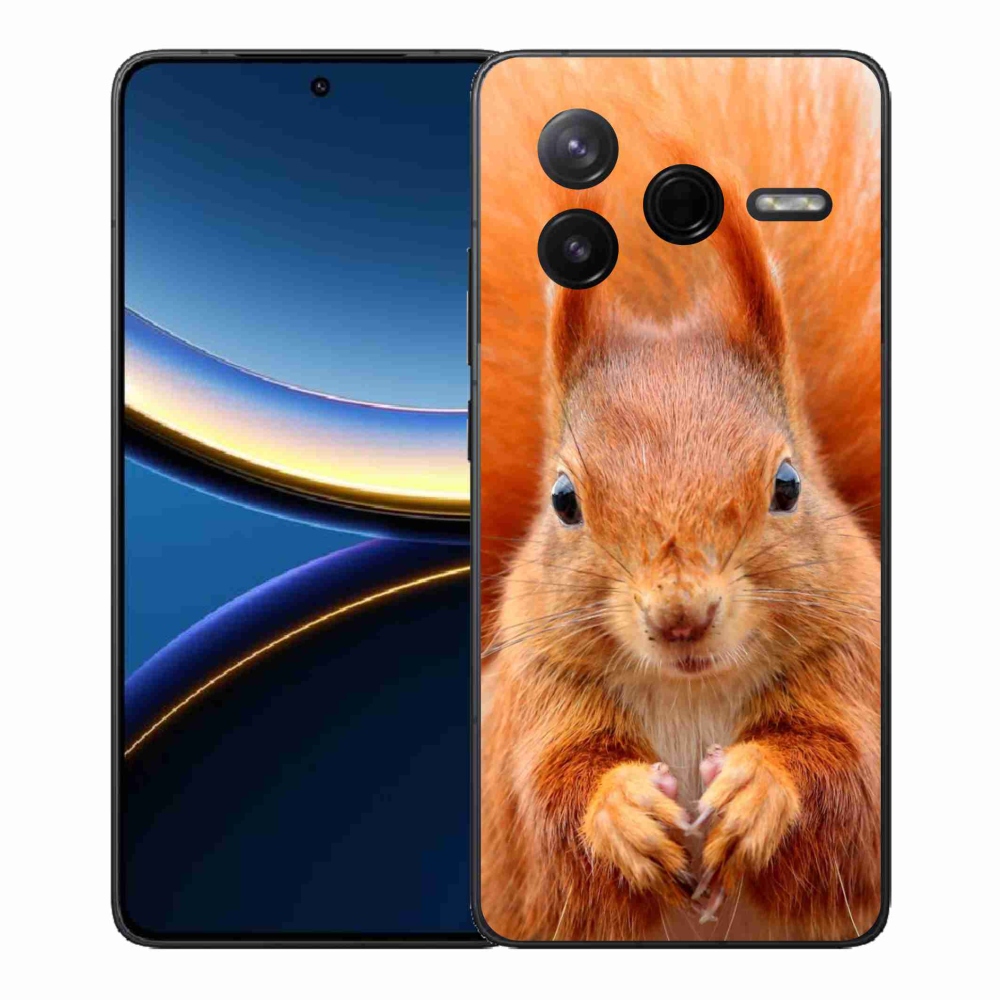 Gelový kryt mmCase na Xiaomi Poco F7 Pro - veverka
