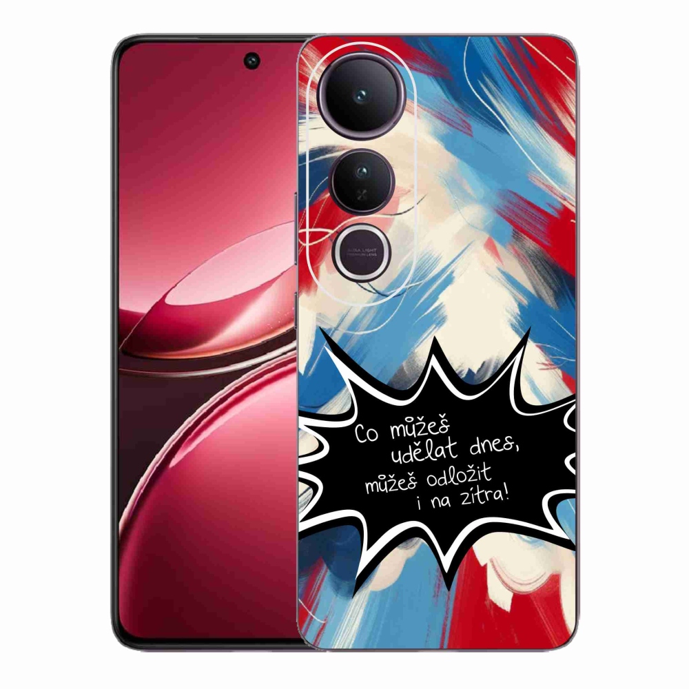 Gelový kryt mmCase na Vivo V50 Lite 4G/5G - vtipný text 9 černé pozadí