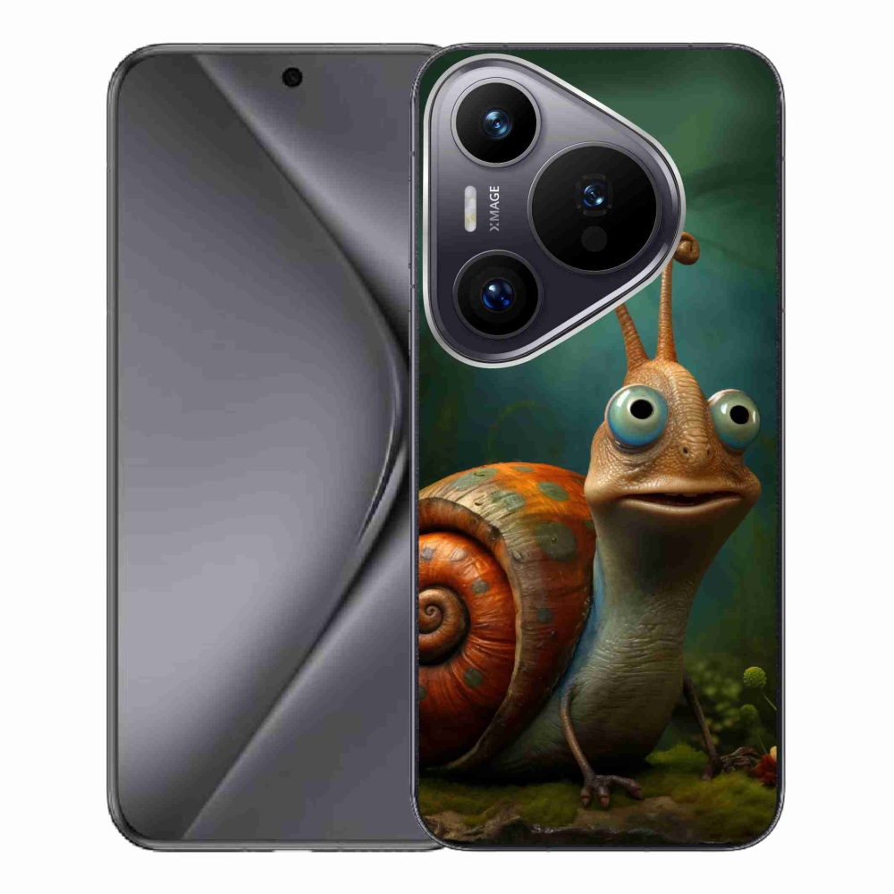 Gelový kryt mmCase na Huawei Pura 70 Pro - šnek