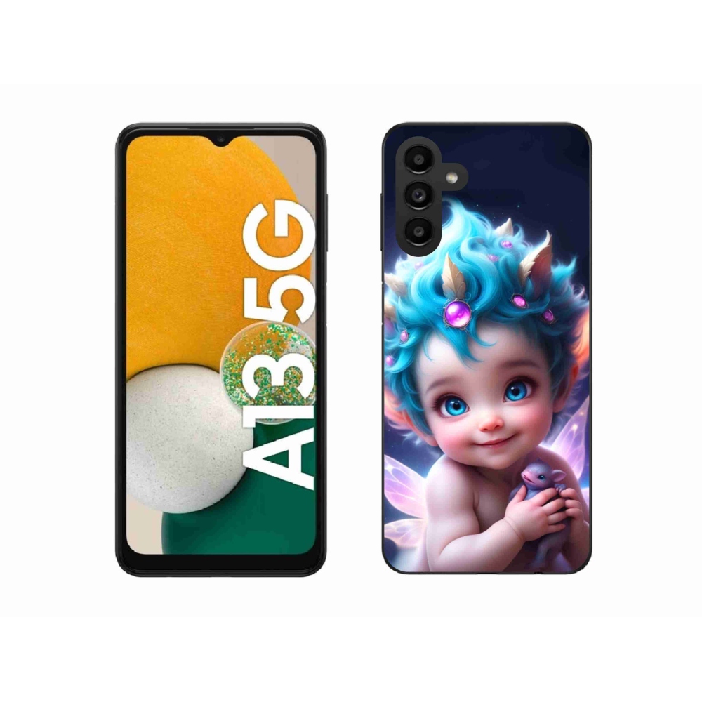 Gelový kryt mmCase na Samsung Galaxy A13 5G - dítě s motýlími křídly