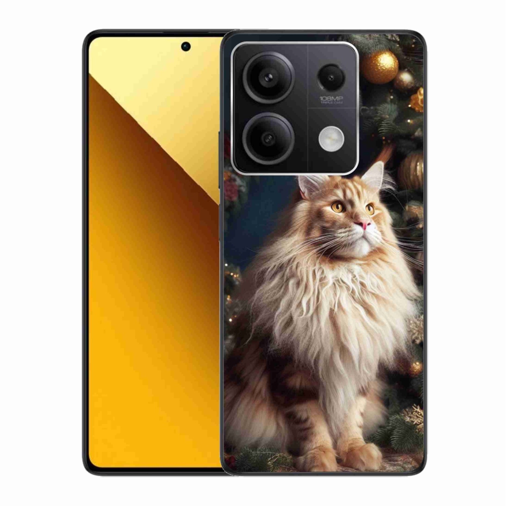 Gelový kryt mmCase na Xiaomi Redmi Note 13 5G - kočka u stromku