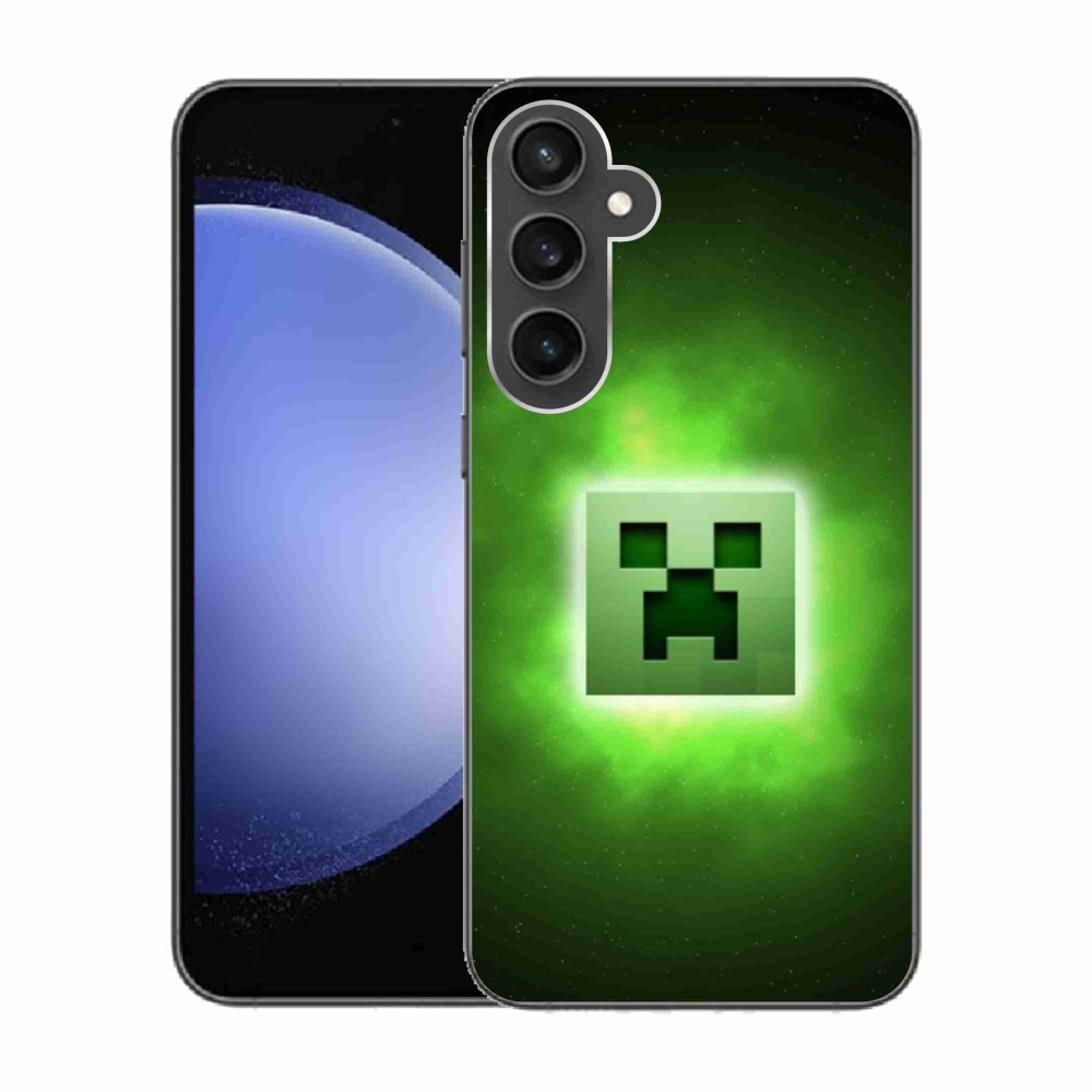 Gelový kryt mmCase na Samsung Galaxy S23 FE - minecraft