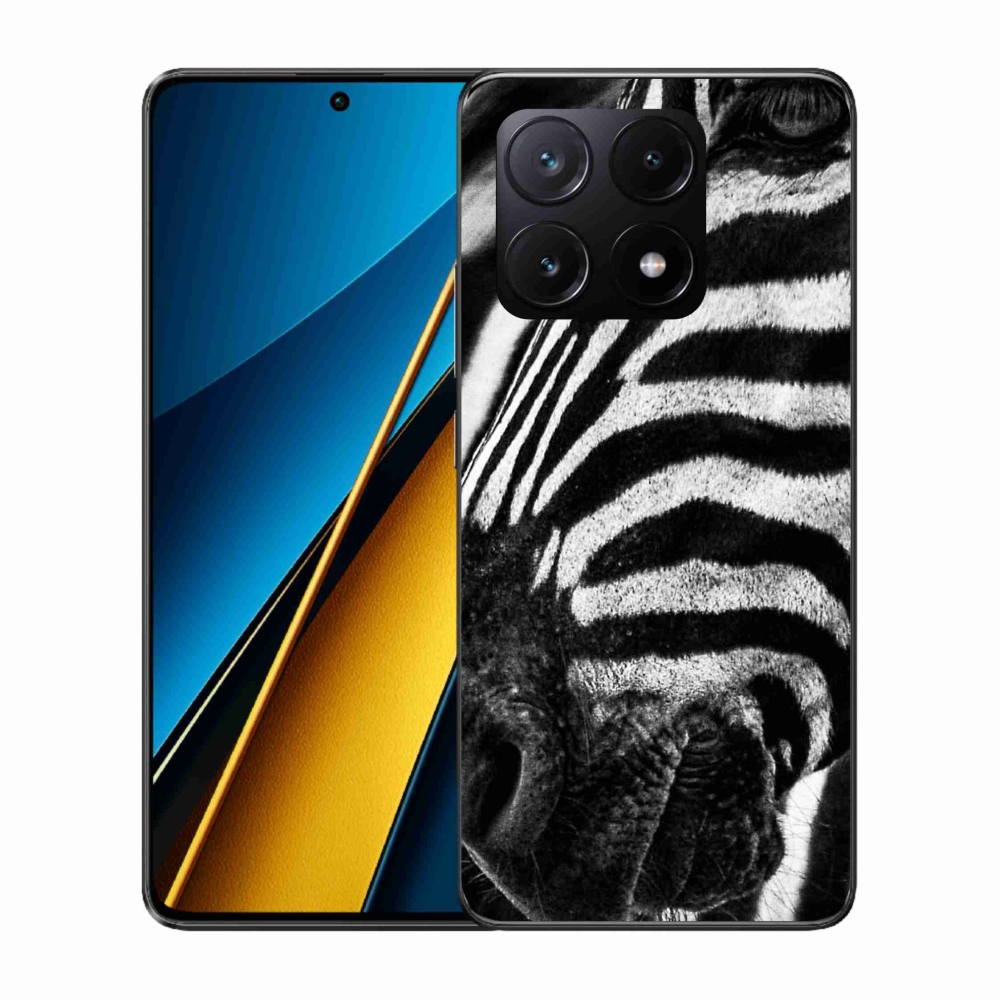 Gelový kryt mmCase na Xiaomi Poco X6 Pro 5G - zebra