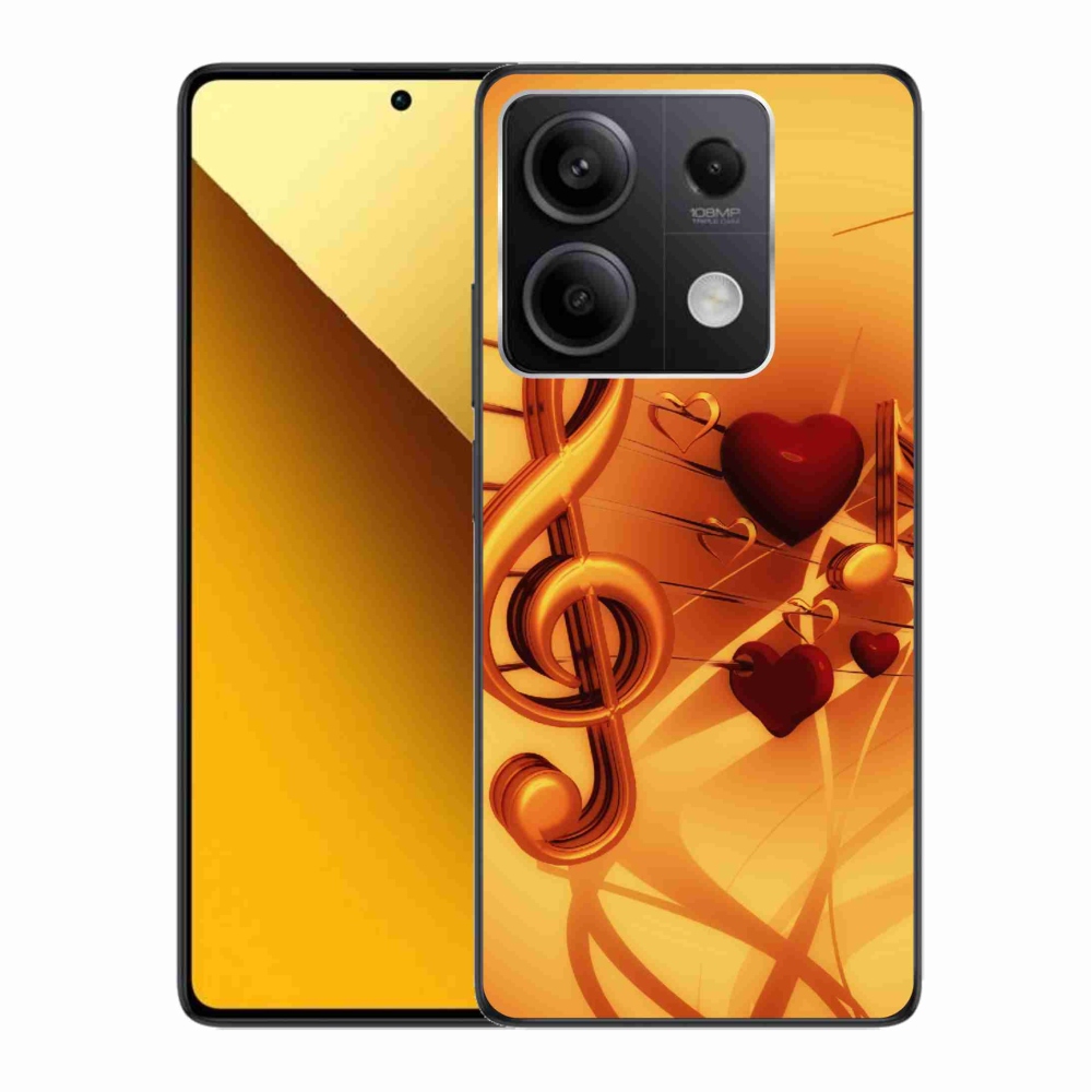 Gelový kryt mmCase na Xiaomi Redmi Note 13 5G - noty