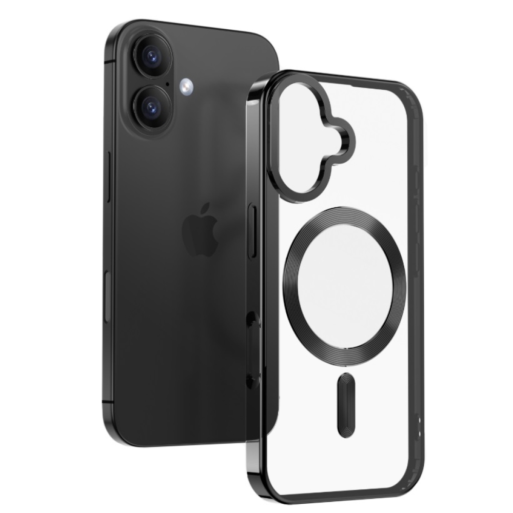 Obal SWISSTEN Clear Jelly MagStick Metallic na Apple iPhone  17 Pro Max - černý