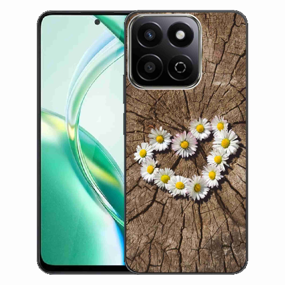 Gelový kryt mmCase na Honor 200 Smart 5G - srdce z kopretin
