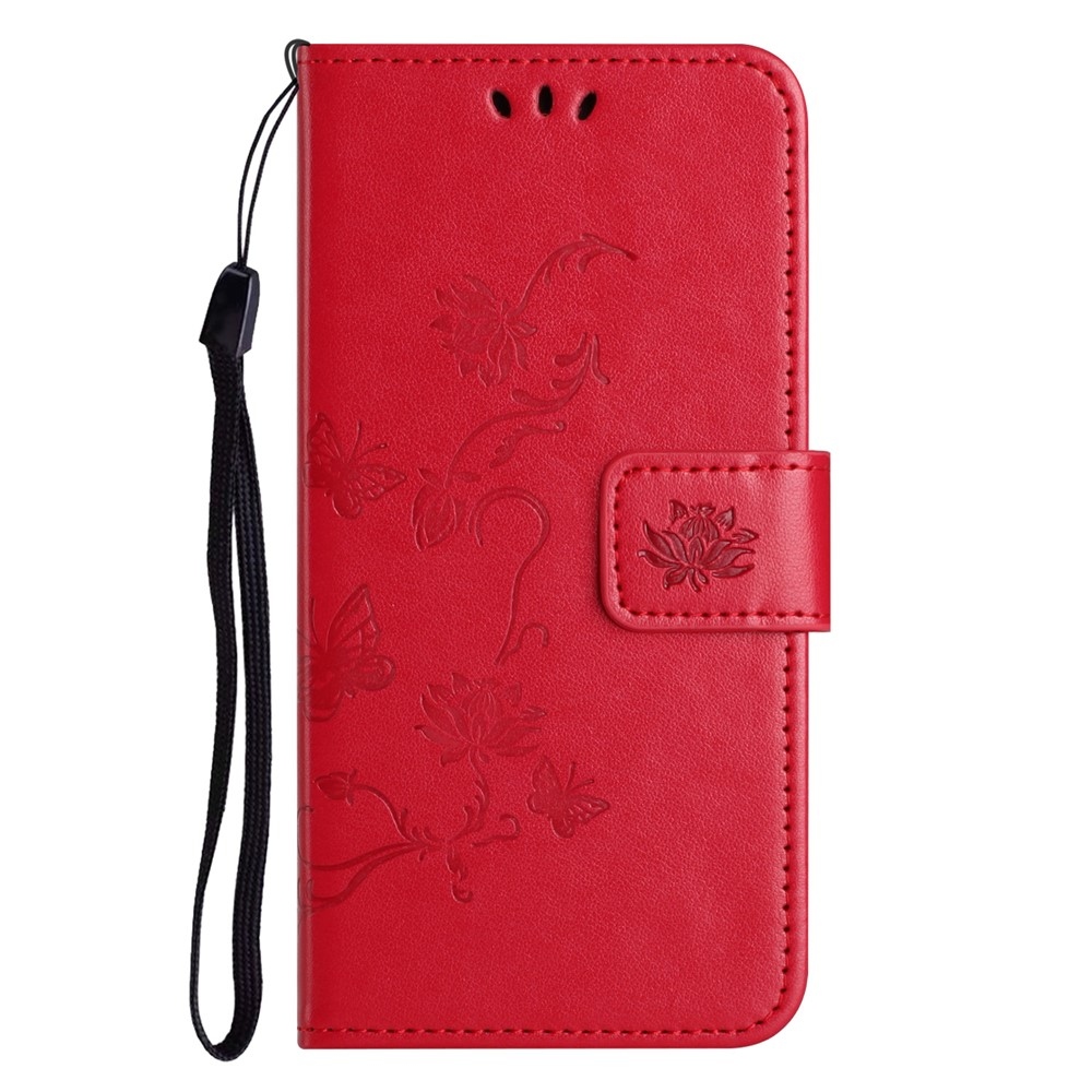 Flower knížkové pouzdro na Samsung Galaxy S25 FE - červené