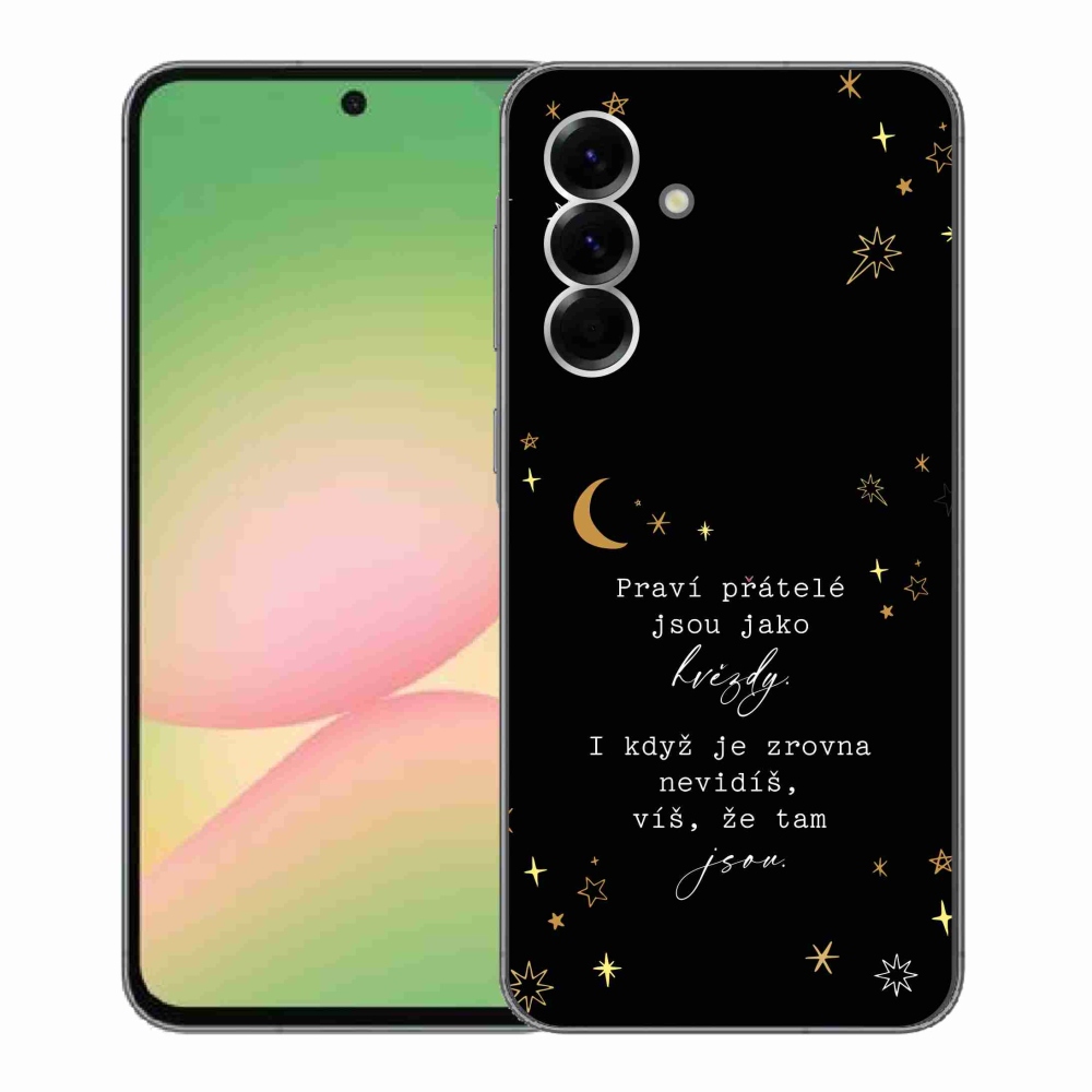 Gelový kryt mmCase na Samsung Galaxy A56 5G - citát 6 černé pozadí
