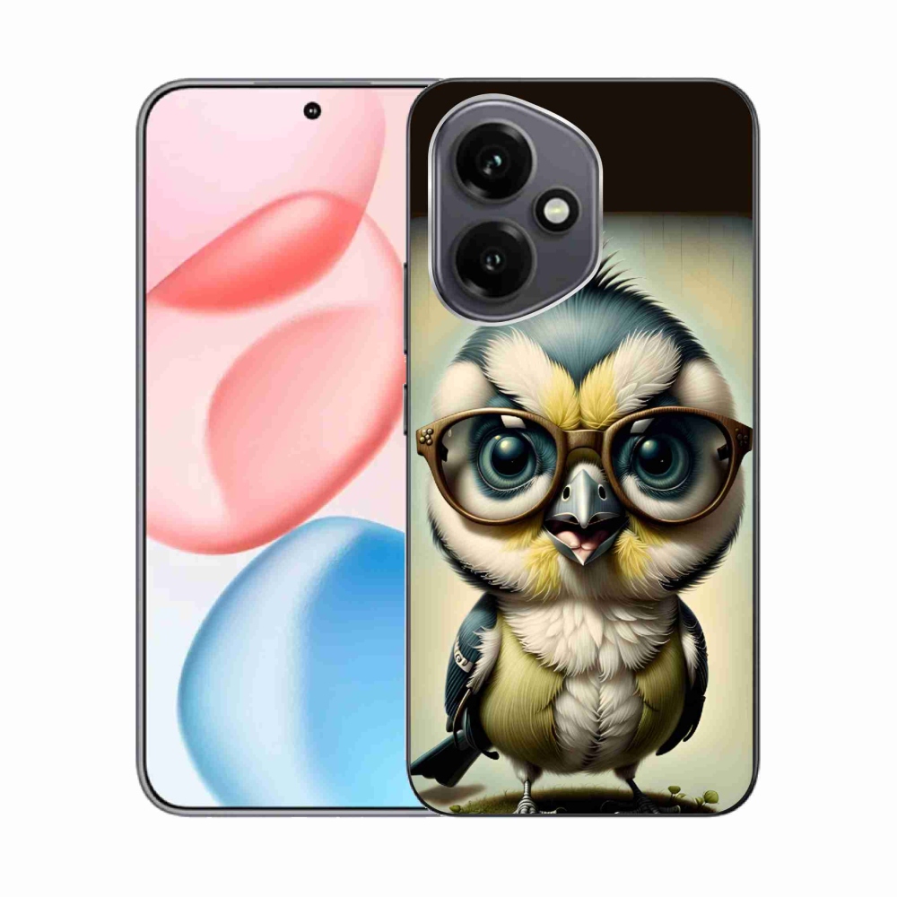 Gelový kryt mmCase na Honor 400 - mládě s brýlemi