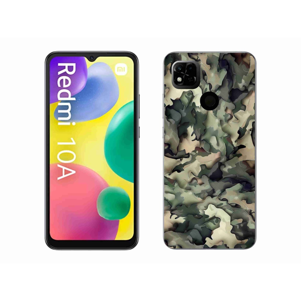 Gelový kryt mmCase na Xiaomi Redmi 10A - maskáčový vzor 9