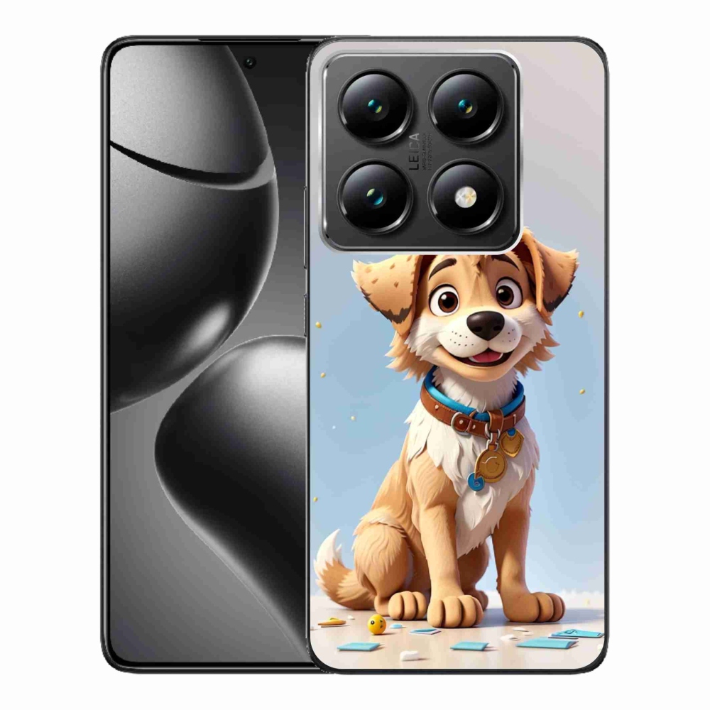 Gelový kryt mmCase na Xiaomi 14T Pro - kreslené štěně